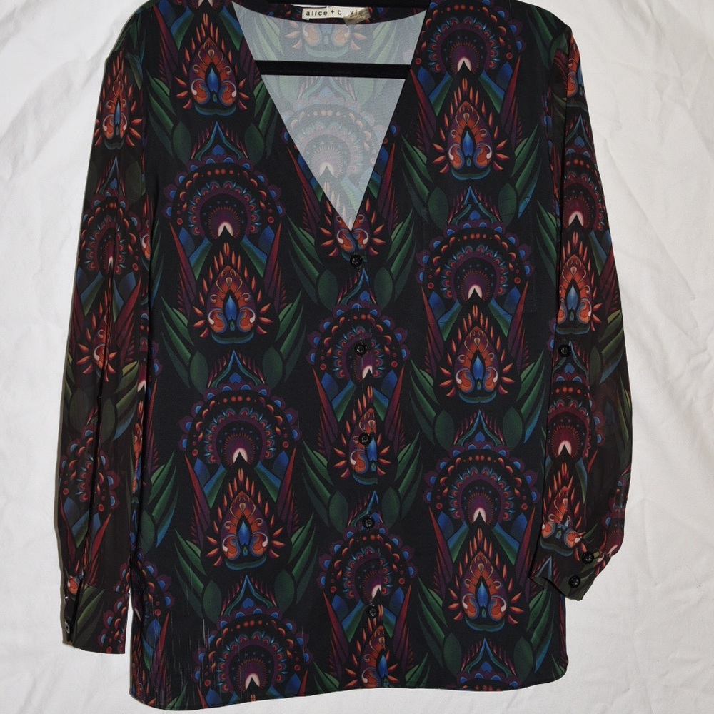 Alice + Olivia Silk Blouse